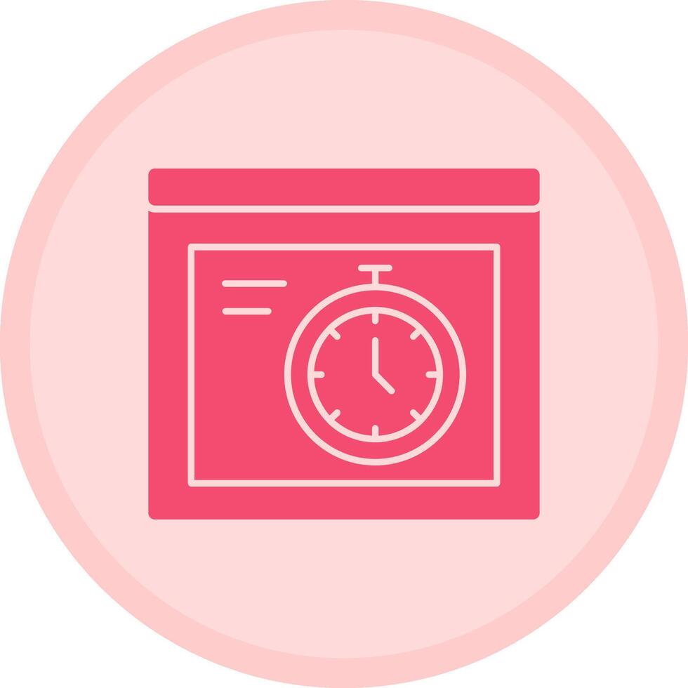 Stopwatch Multicolor Circle Icon vector