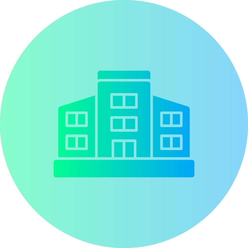 Library Gradient Circle Icon vector