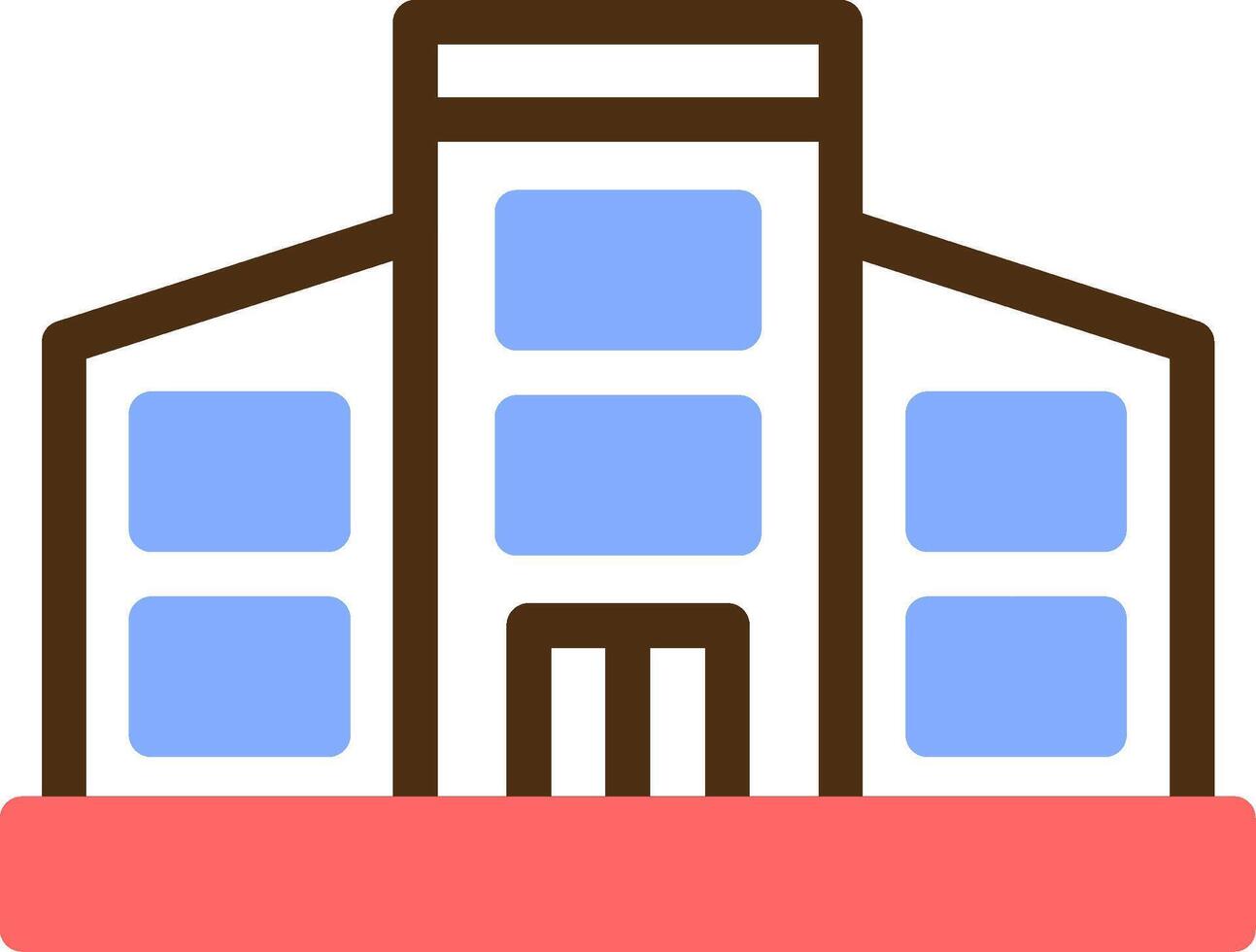 Library Color Filled Icon vector