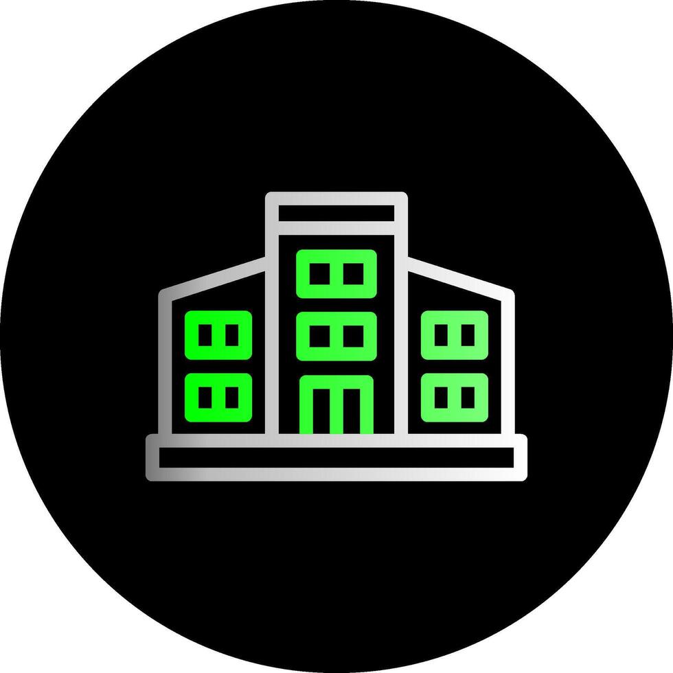 Library Dual Gradient Circle Icon vector