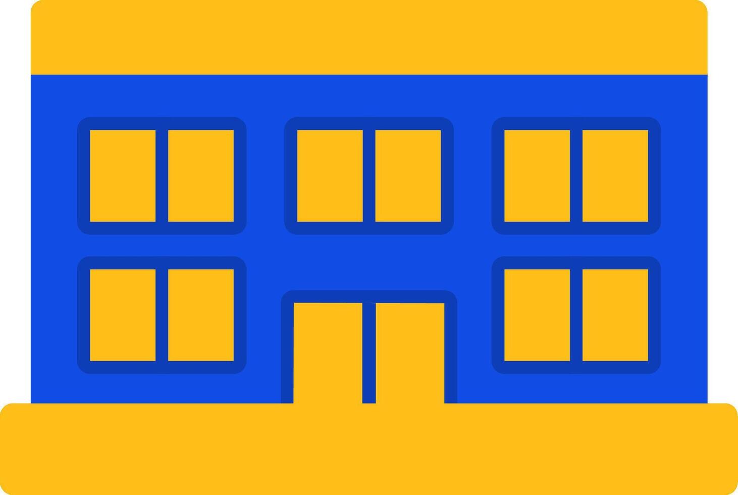 Gym Flat Two color Icon vector