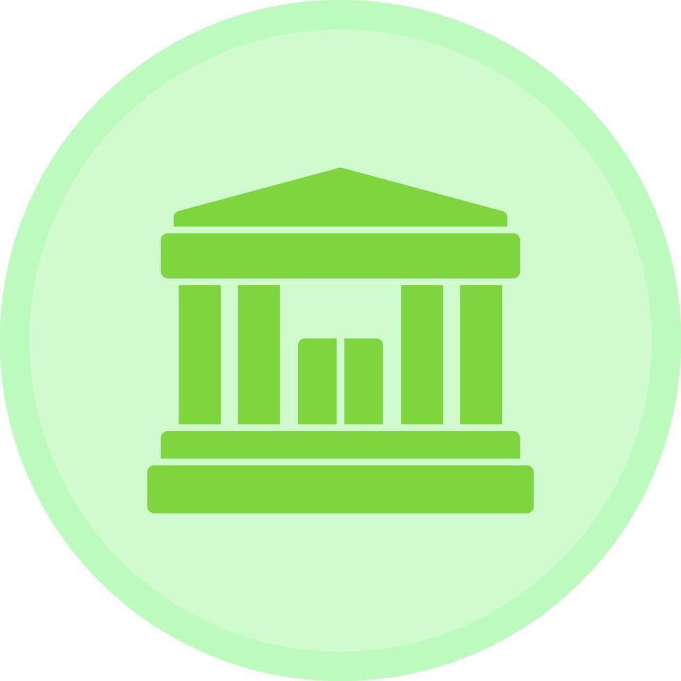 Bank Multicolor Circle Icon vector