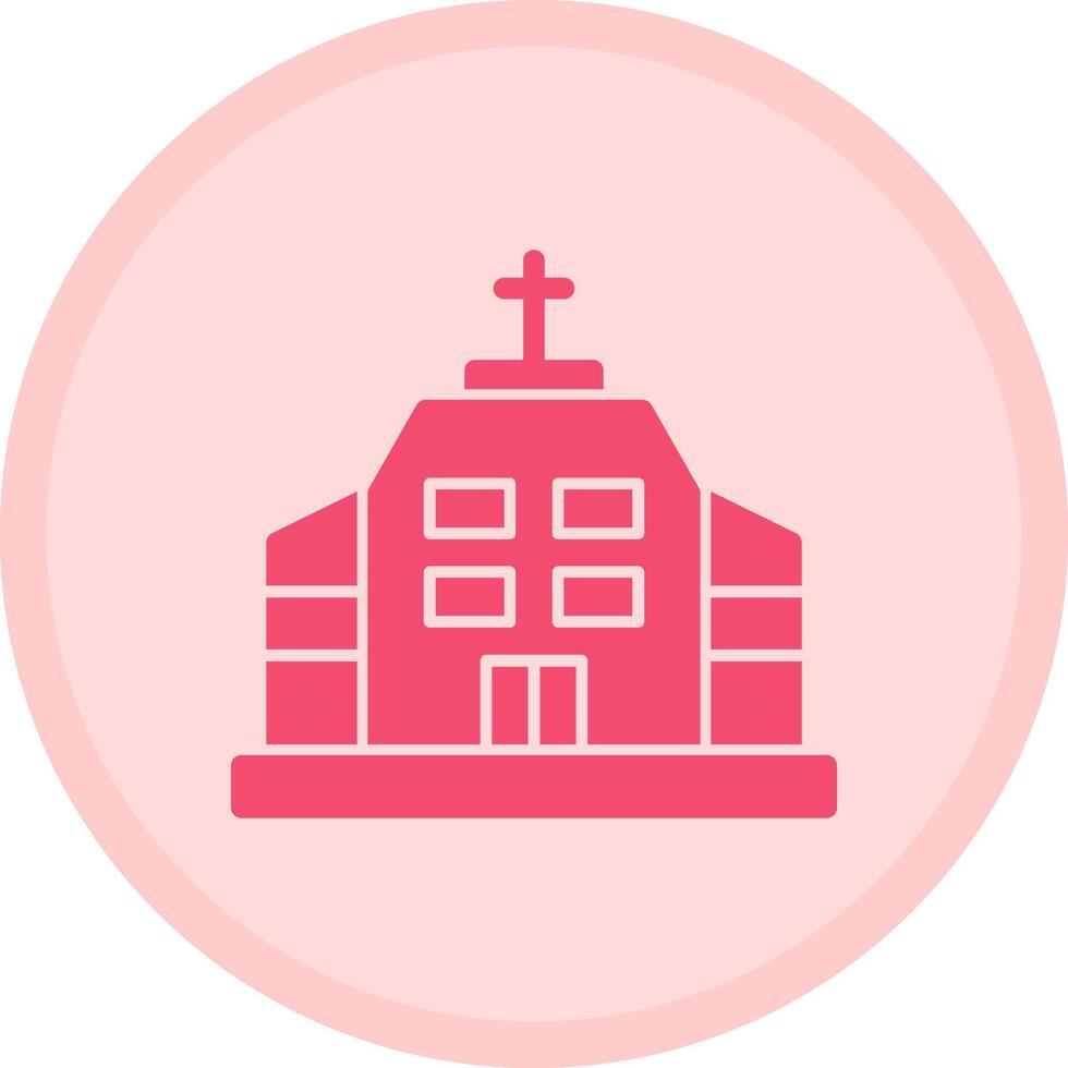 Church Multicolor Circle Icon vector