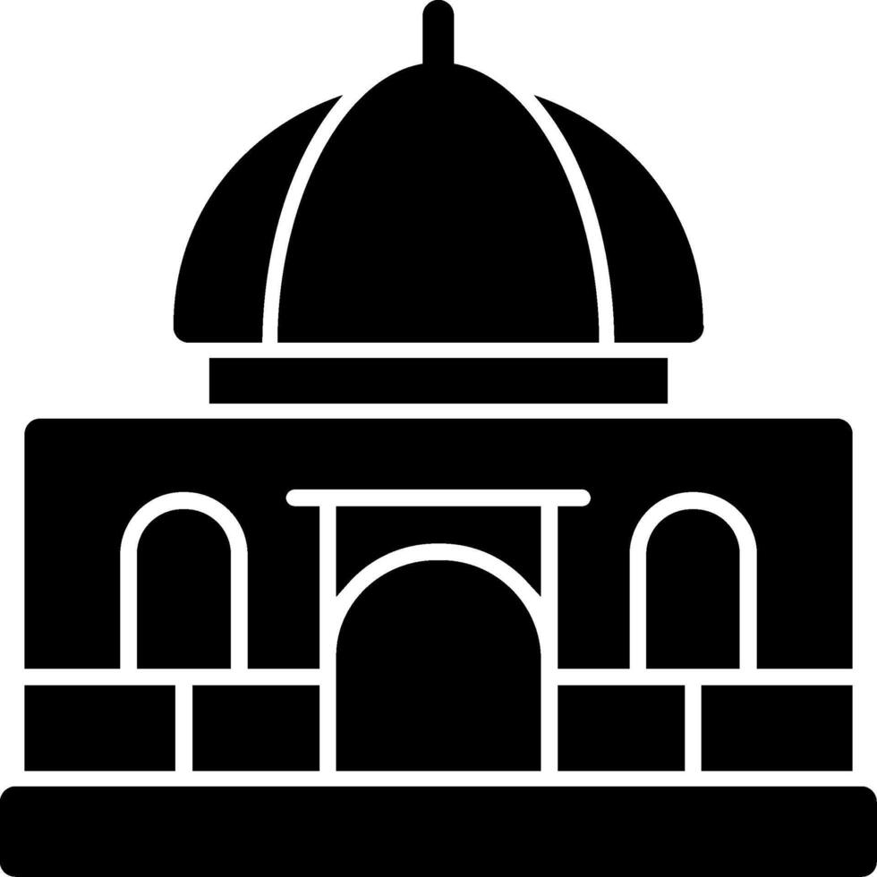 Mosque Solid Multi Gradient Icon vector