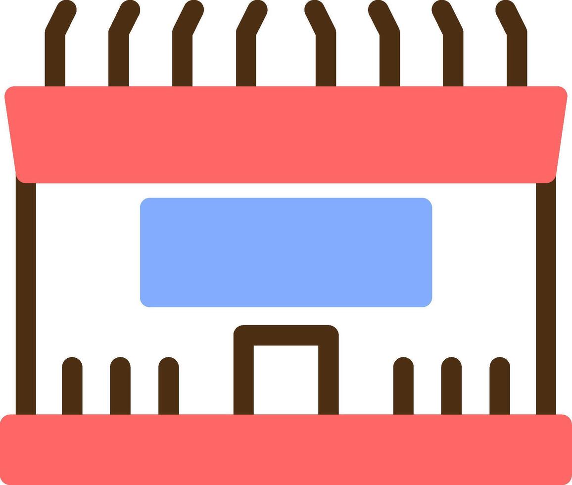 Stadium Color Filled Icon vector