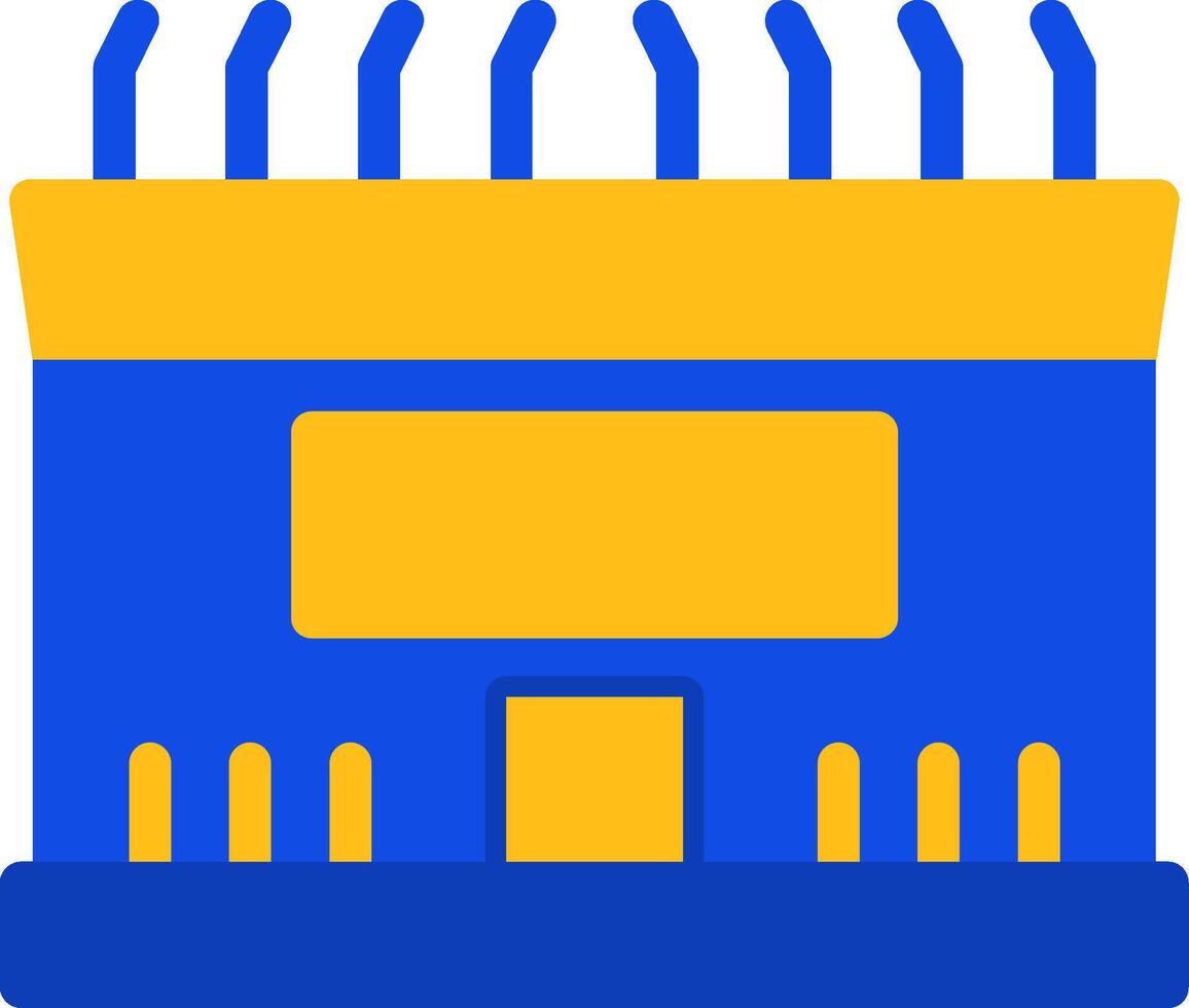 Stadium Flat Two color Icon vector