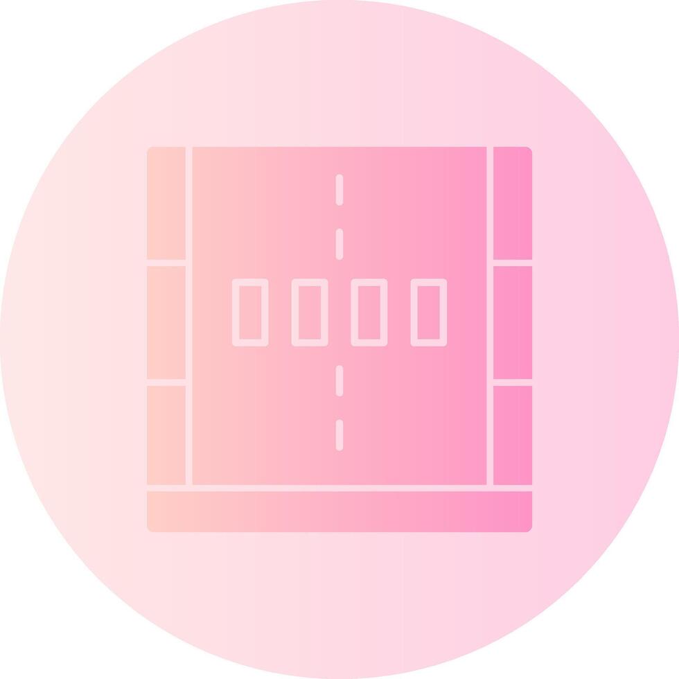 Crosswalk Gradient Circle Icon vector