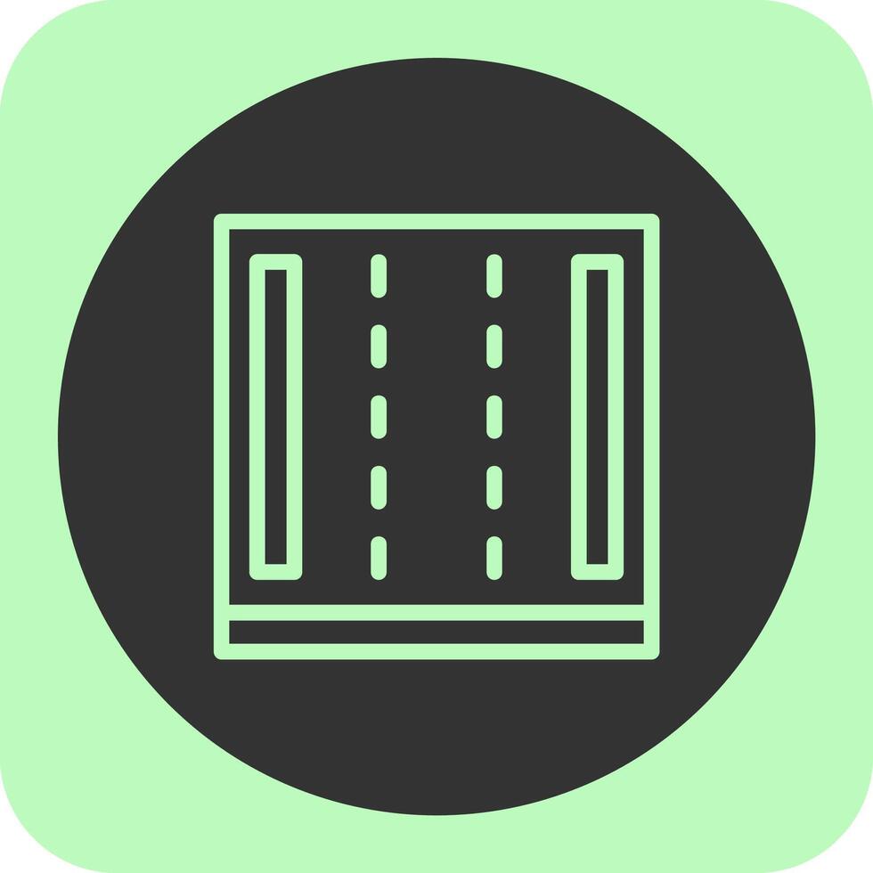 Highway Linear Round Icon vector