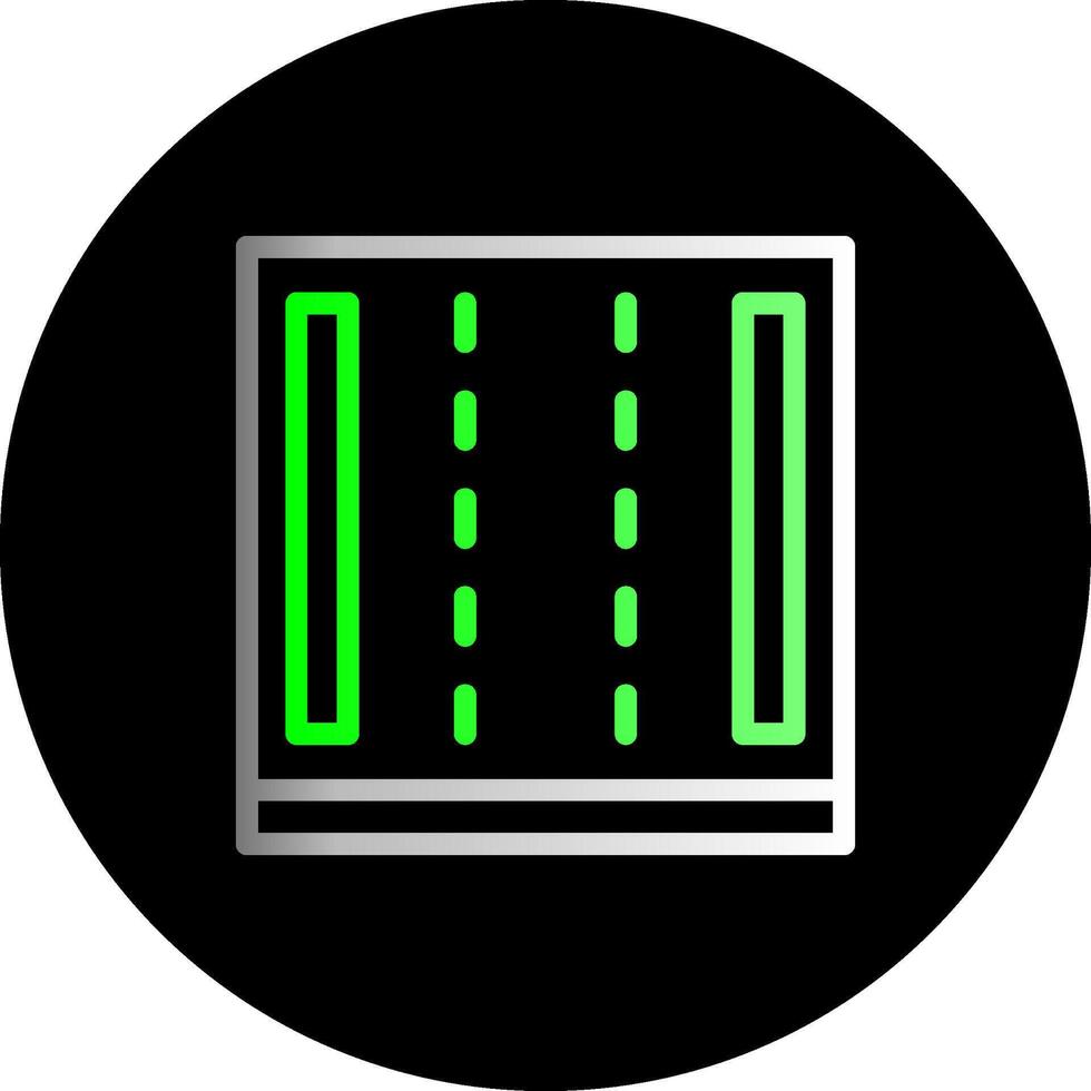 Highway Dual Gradient Circle Icon vector