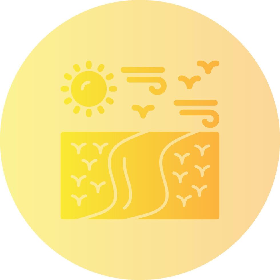 Marsh Gradient Circle Icon vector