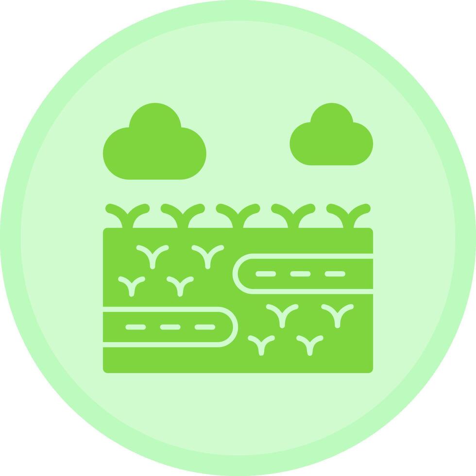 Wetland Multicolor Circle Icon vector