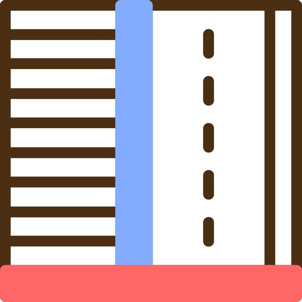 Sidewalk Color Filled Icon vector