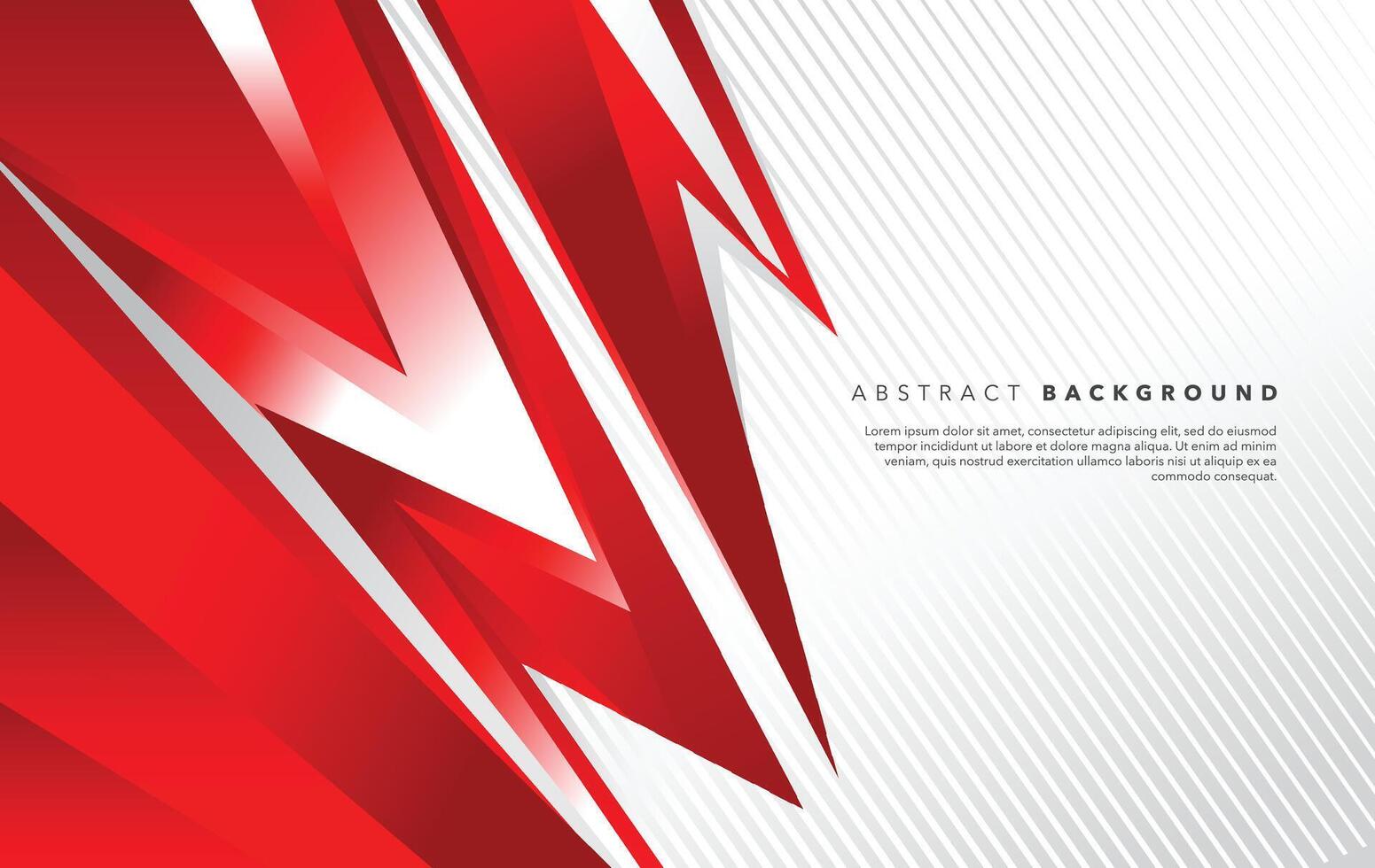 red and white modern abstract background design template vector