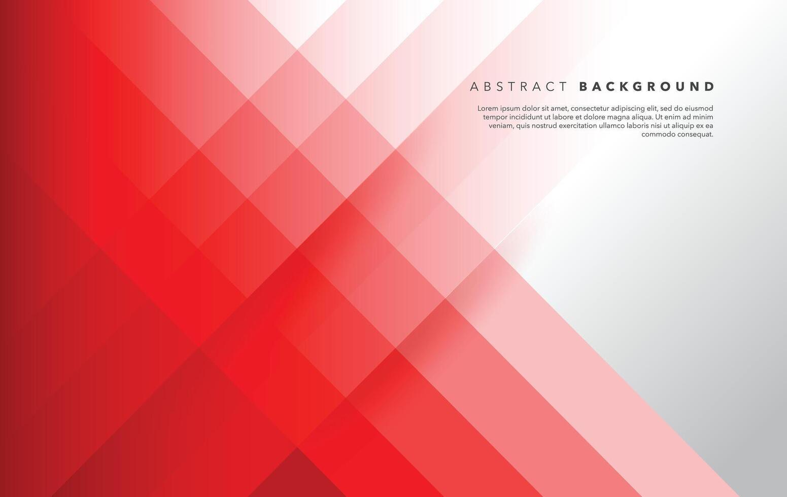 red and white modern abstract background design template vector