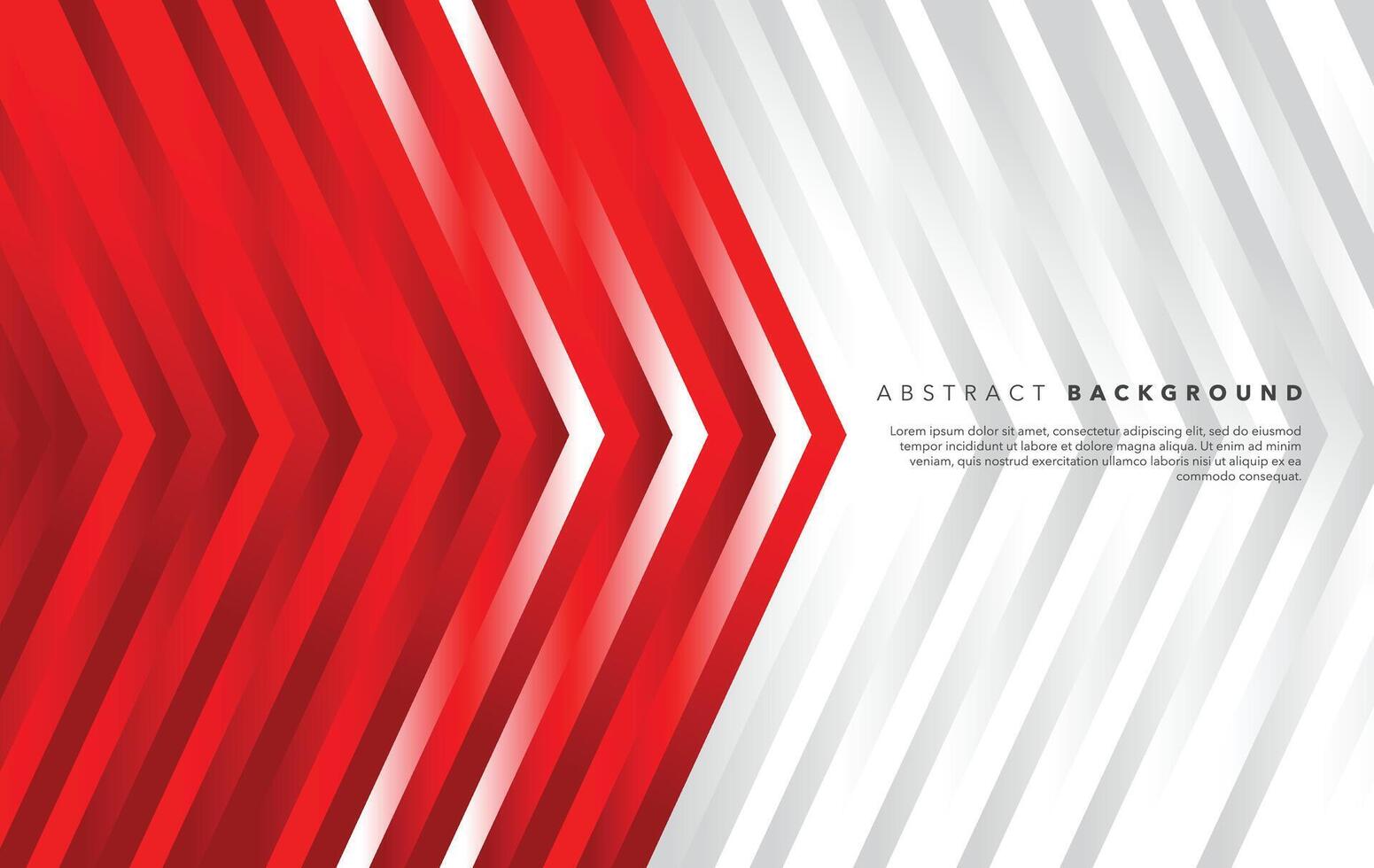 red and white modern abstract background design template vector