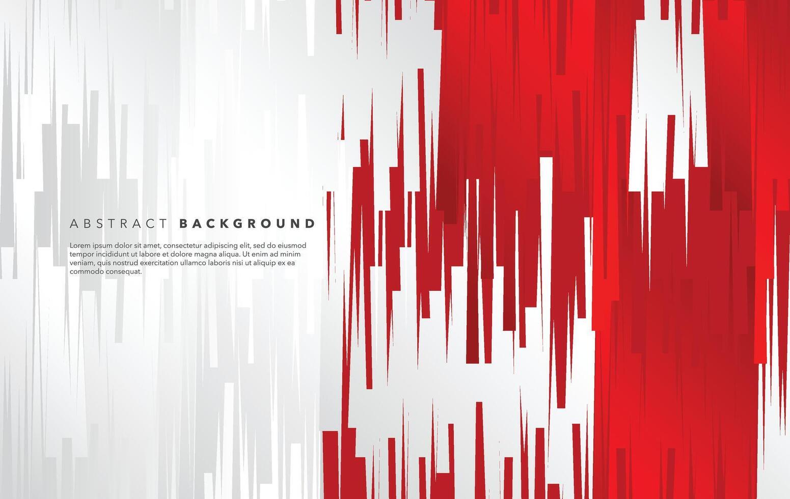 red and white modern abstract background design template vector