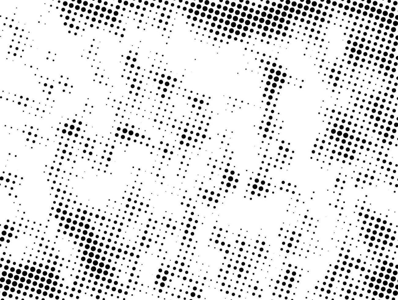 un negro y blanco trama de semitonos modelo con puntos, un negro y blanco punteado modelo con grunge efecto, trama de semitonos punto modelo antecedentes vector, un negro y blanco modelo de puntos con grunge textura vector