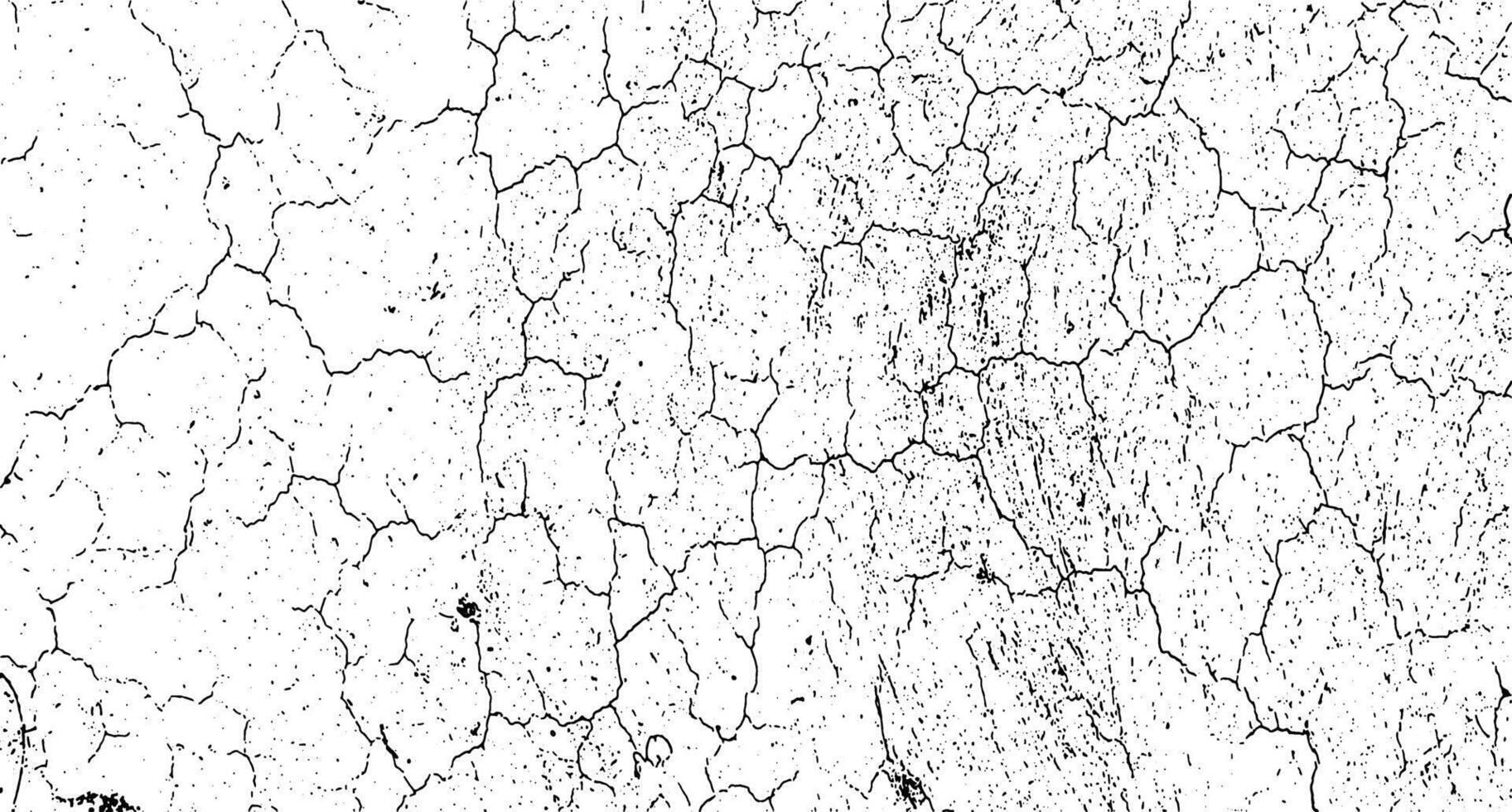 a black and white vector of a cracked land grungy texture,