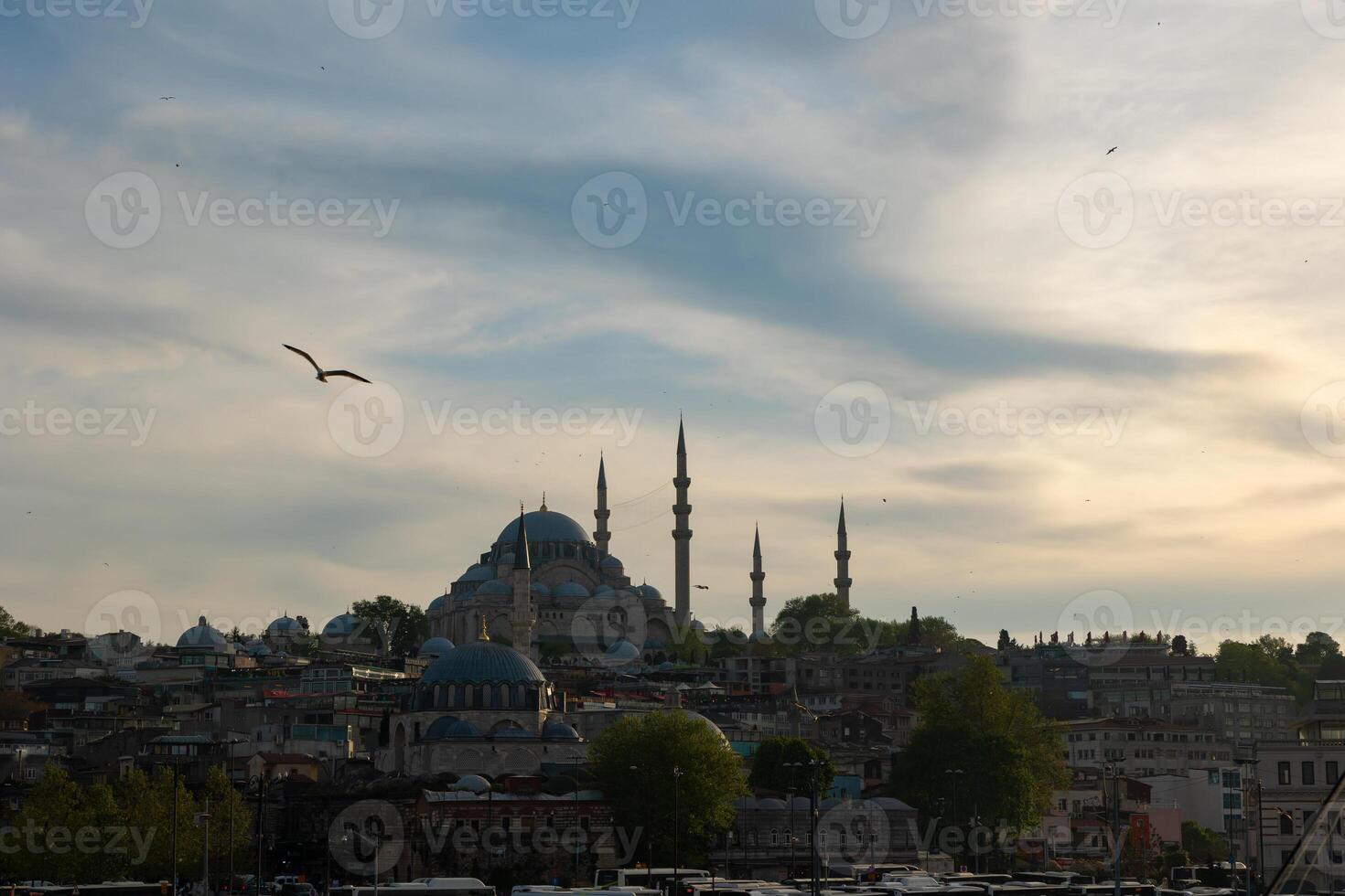 suleymaniye mezquita. islámico antecedentes foto. mezquitas de Estanbul foto