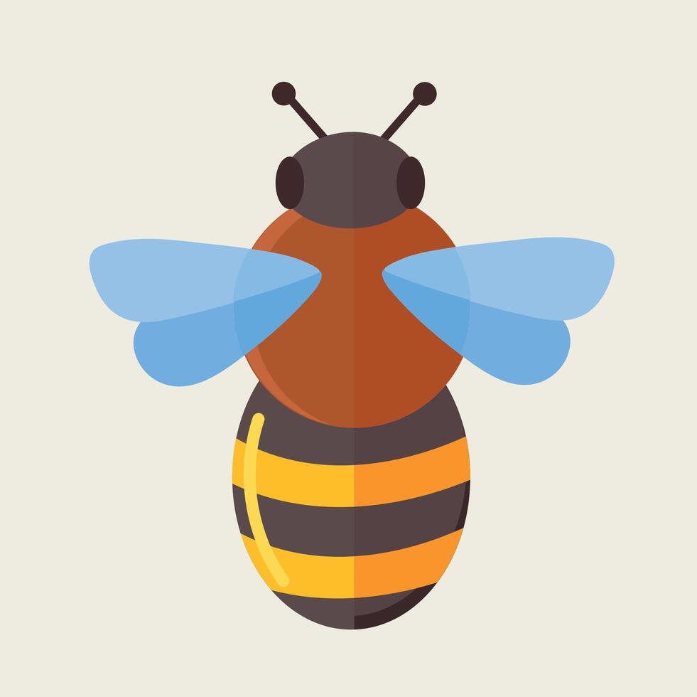 Bumblebee icon isolated vector illustration