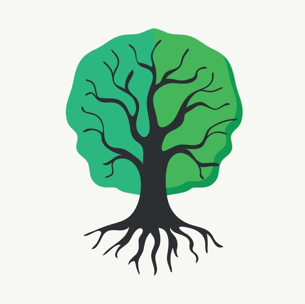 Tree of life isolated vector illustration