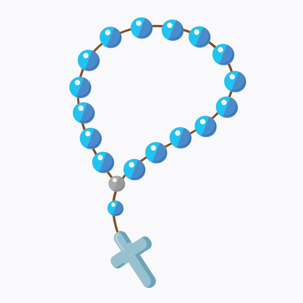 Rosary icon isolated vector illustration