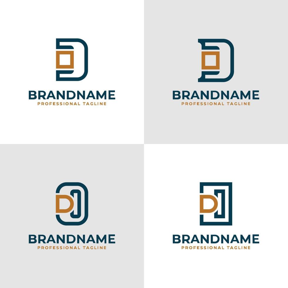 elegante letras hacer y sobredosis monograma logo, adecuado para negocio con sobredosis o hacer iniciales vector