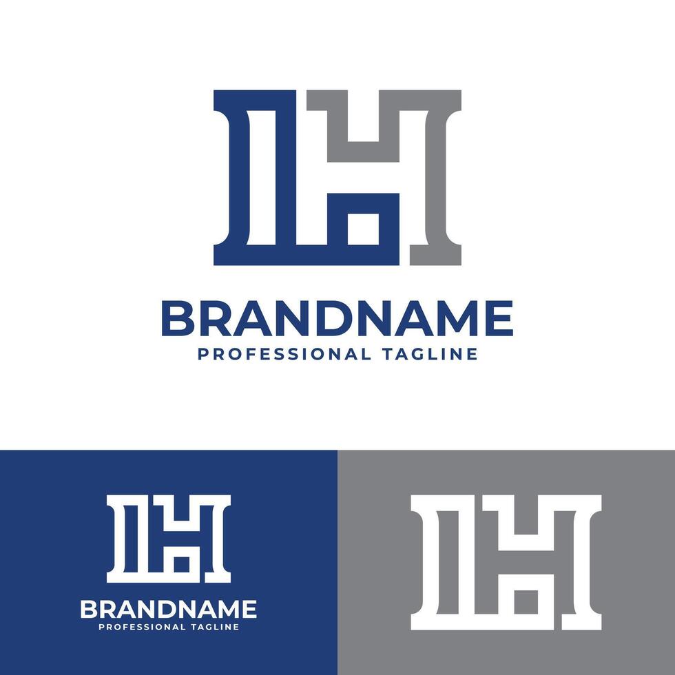 letras hl monograma logo, adecuado para negocio con hl o lh iniciales vector