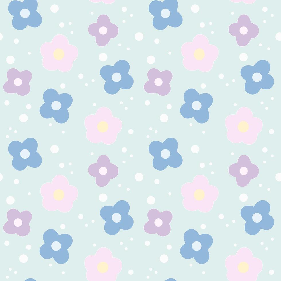 pastel floral sin costura repetir modelo vector