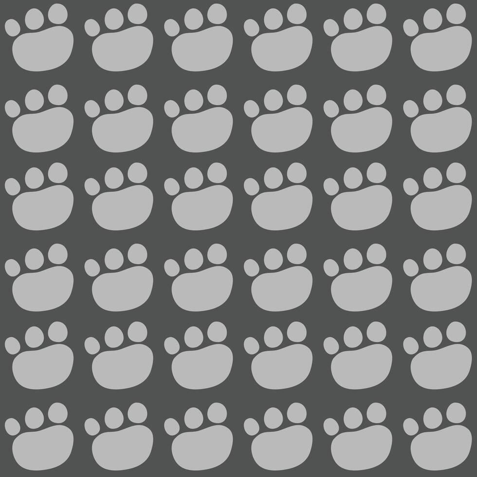 Animal paws seamless repeat pattern vector
