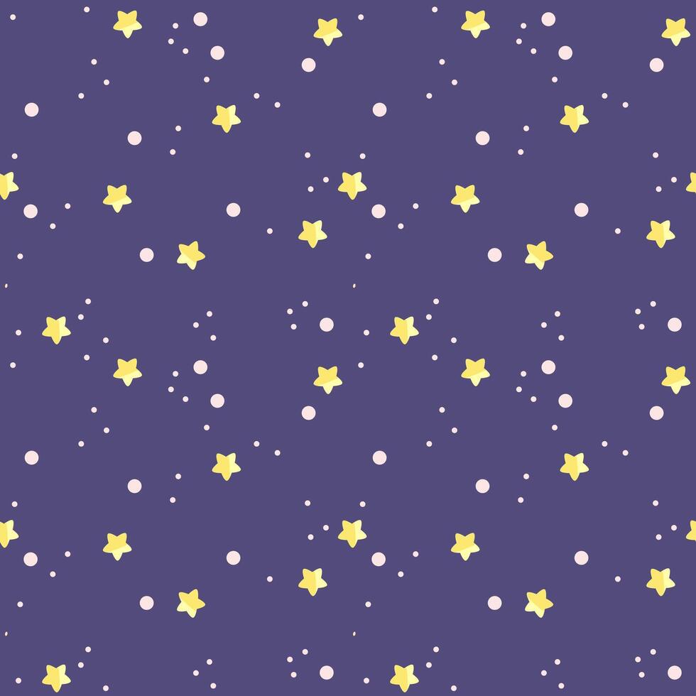 Ditsy star seamless repeat pattern vector