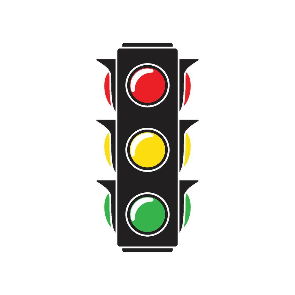 traffic light icon vector