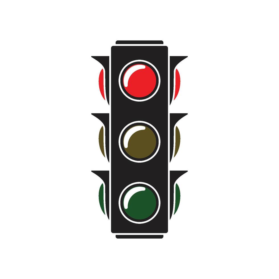 traffic light icon vector