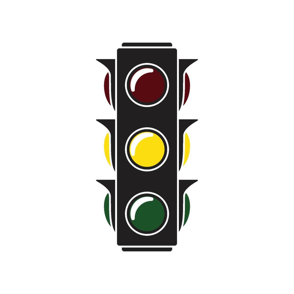 traffic light icon vector