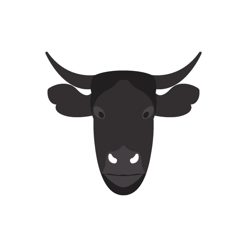 vaca cabeza icono vector vector