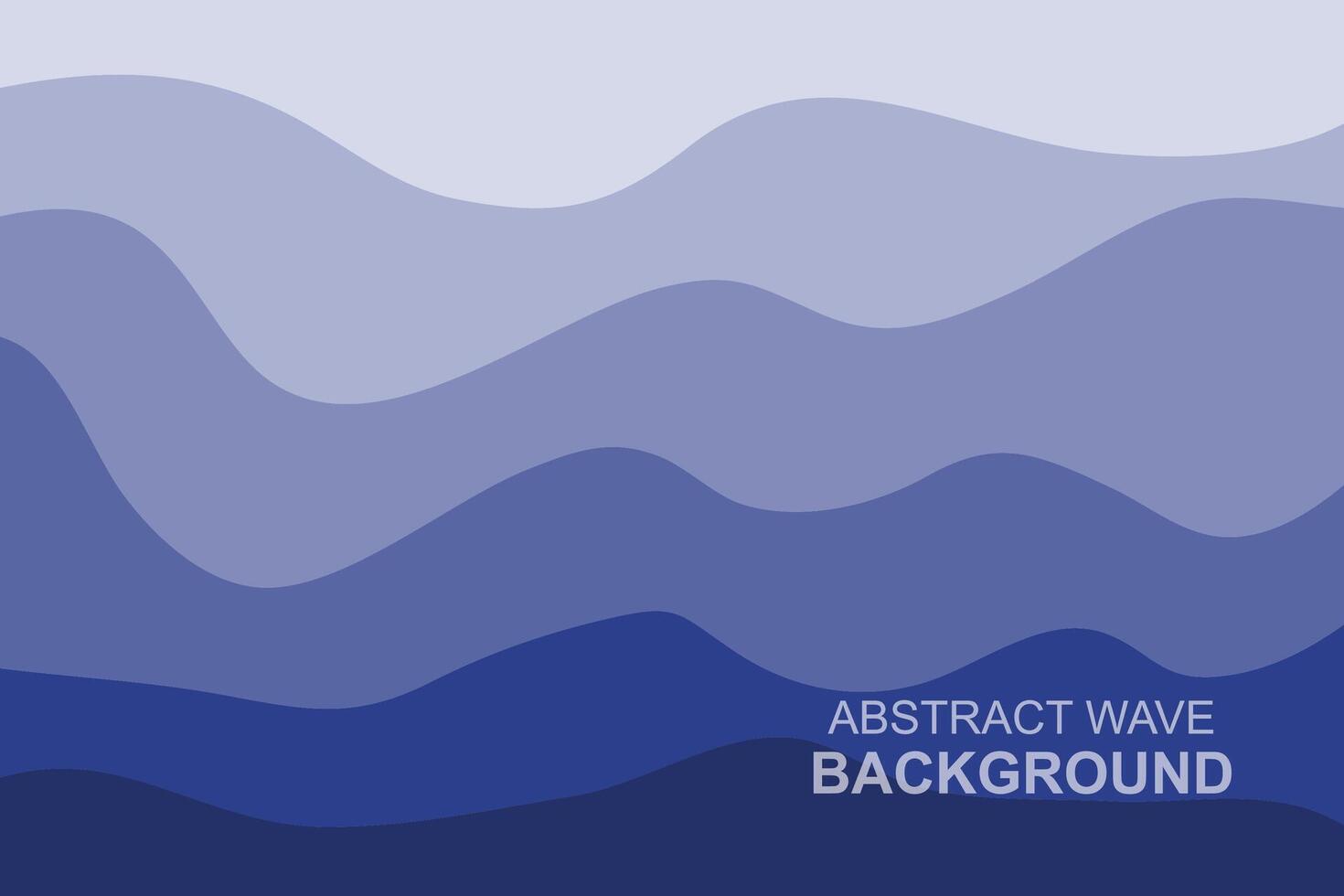 Water Wave Background Design, Abstract Vector Blue Ocean Walpaper Template