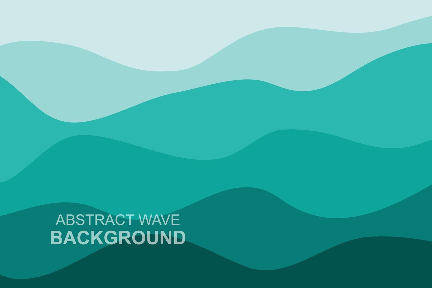 Water Wave Background Design, Abstract Vector Blue Ocean Walpaper Template