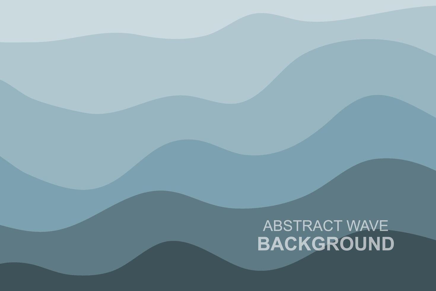 Water Wave Background Design, Abstract Vector Blue Ocean Walpaper Template