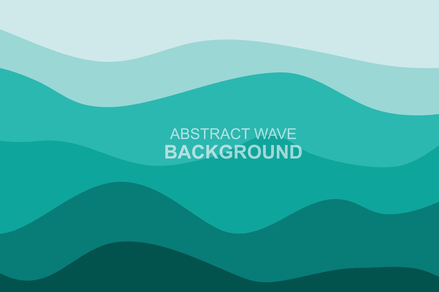 Water Wave Background Design, Abstract Vector Blue Ocean Walpaper Template