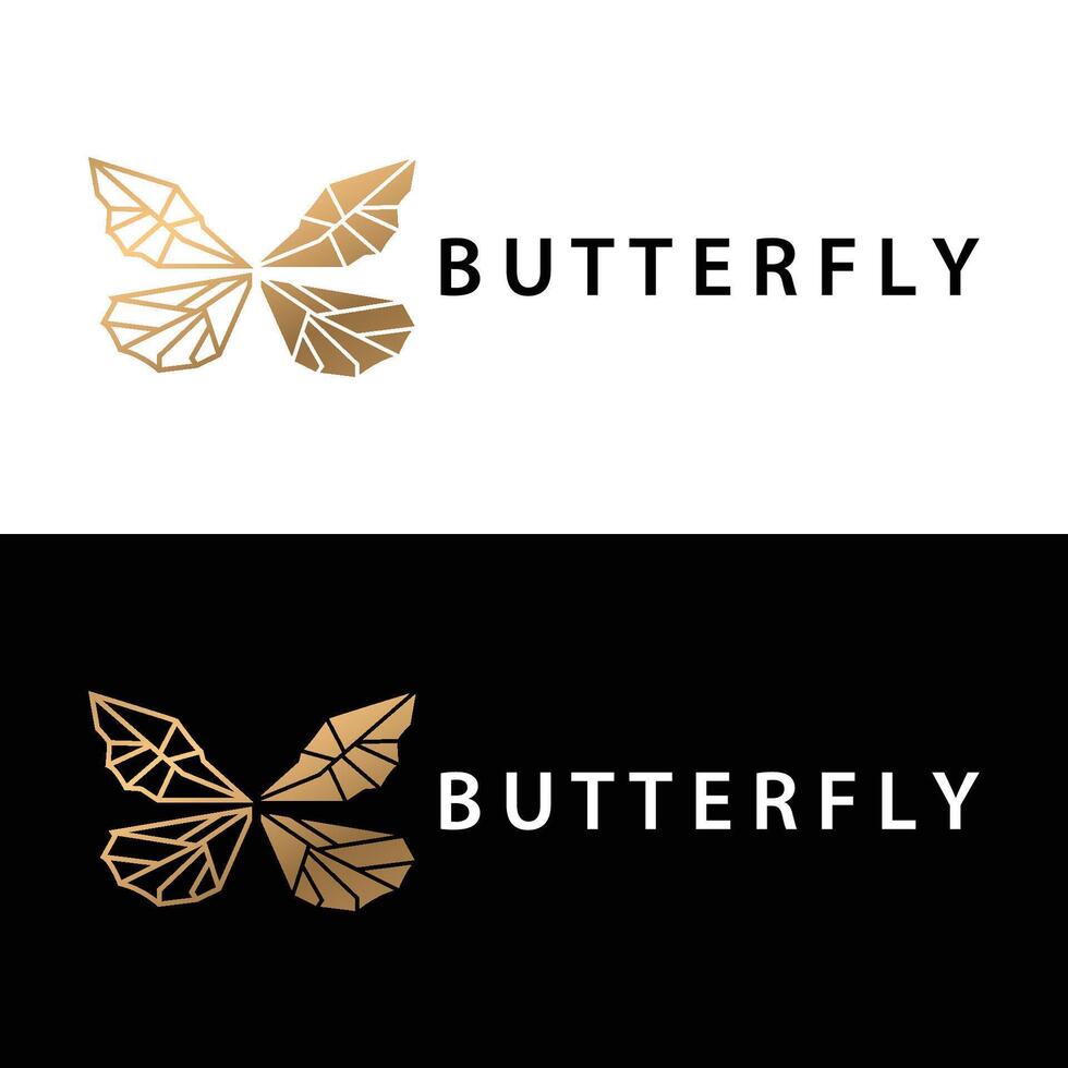 Butterfly Logo Animal Design Brand Product Beautiful and Simple Decorative Animal Wing vector