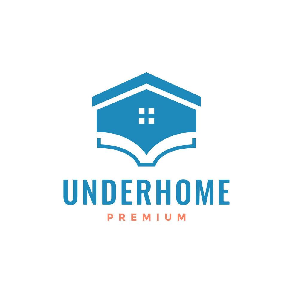 under home construction modern logo design vector icon illustration