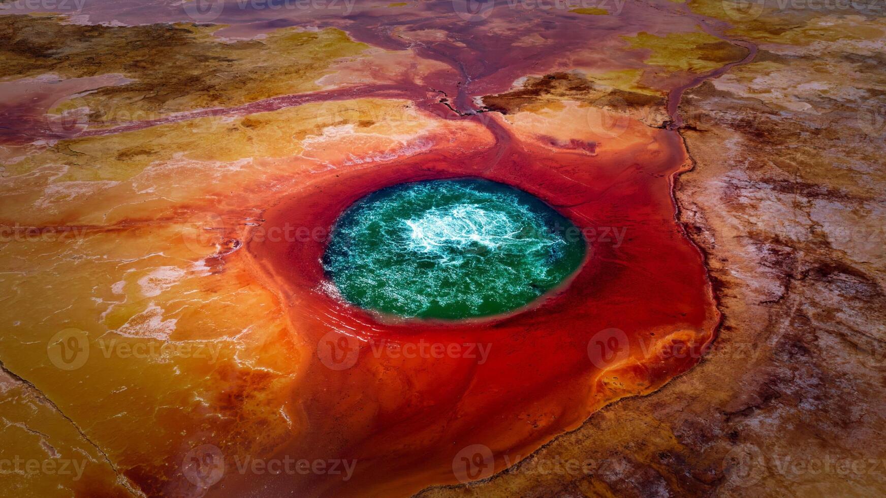 Grand Prismatic Spring in Yellowstone National Park photo