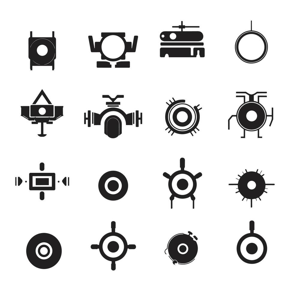 security camera logo in modern minimal vector