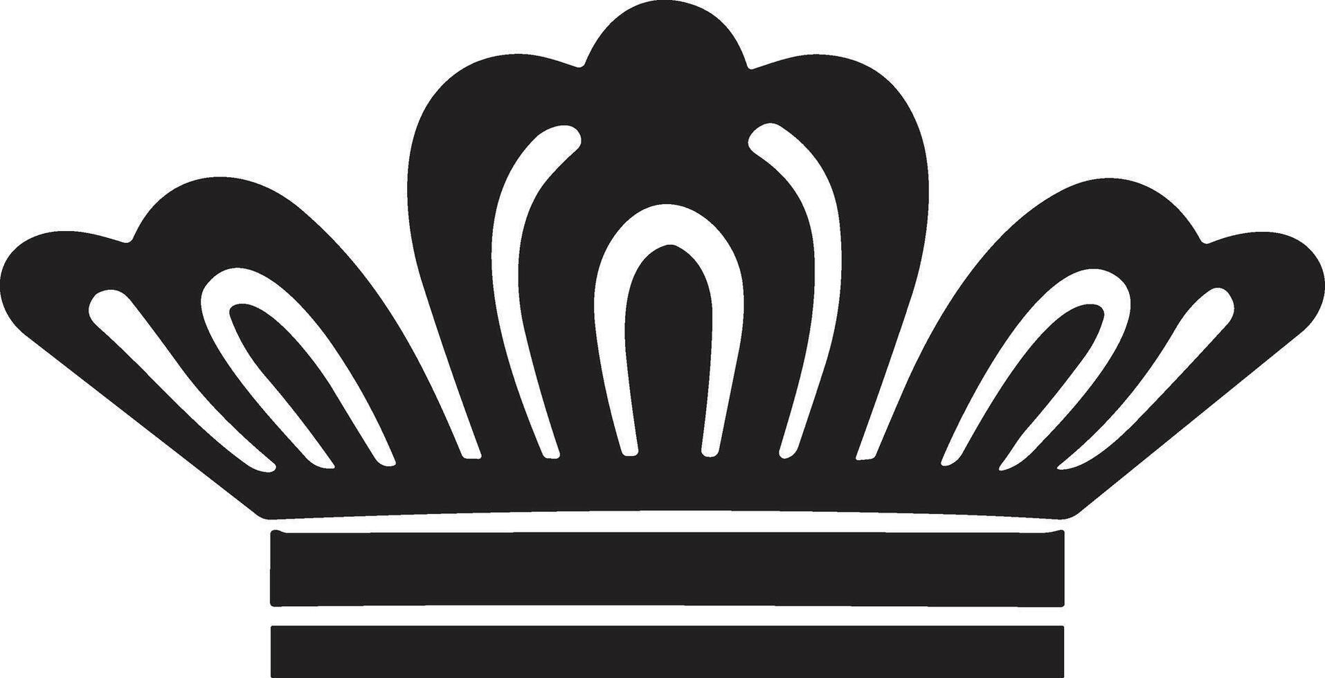 crown logo in modern minimal style vector