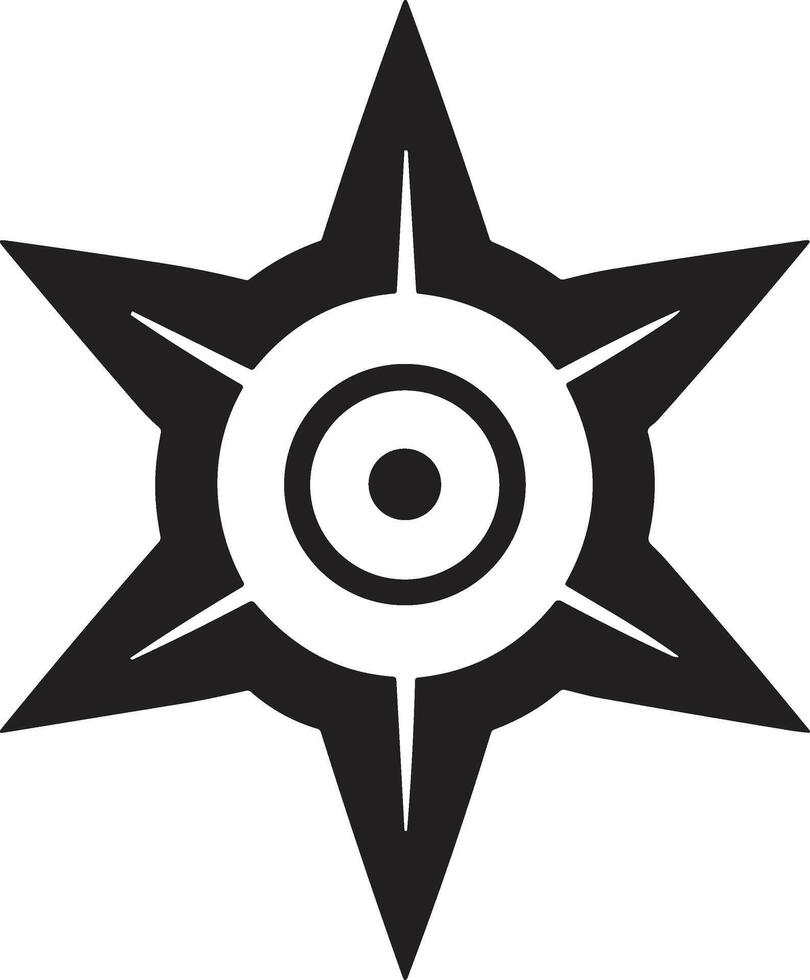 Clásico estilo estrella logo en moderno mínimo estilo vector