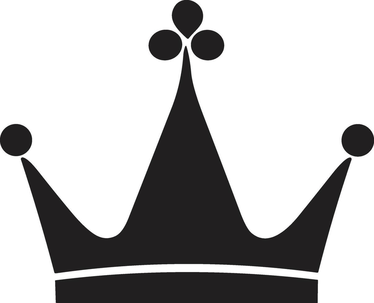 crown logo in modern minimal style vector