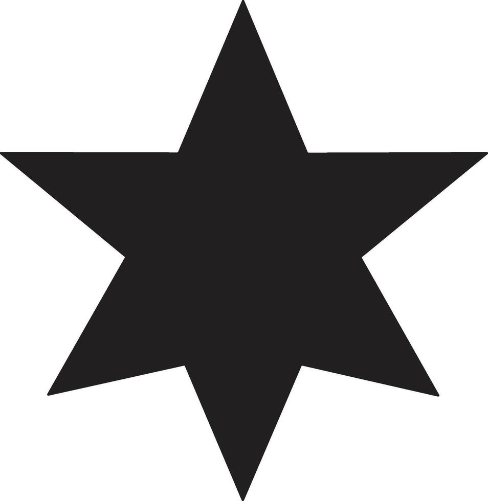 Vintage style star logo in modern minimal style vector