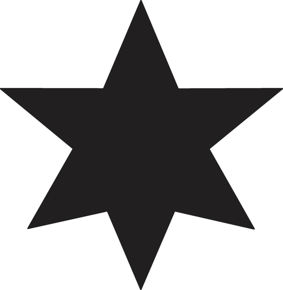 Clásico estilo estrella logo en moderno mínimo estilo vector