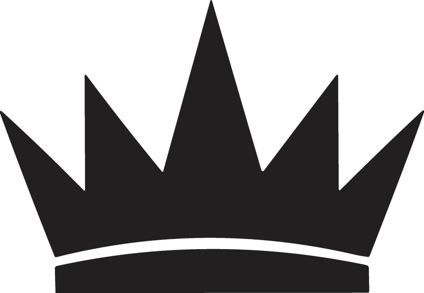 crown logo in modern minimal style vector