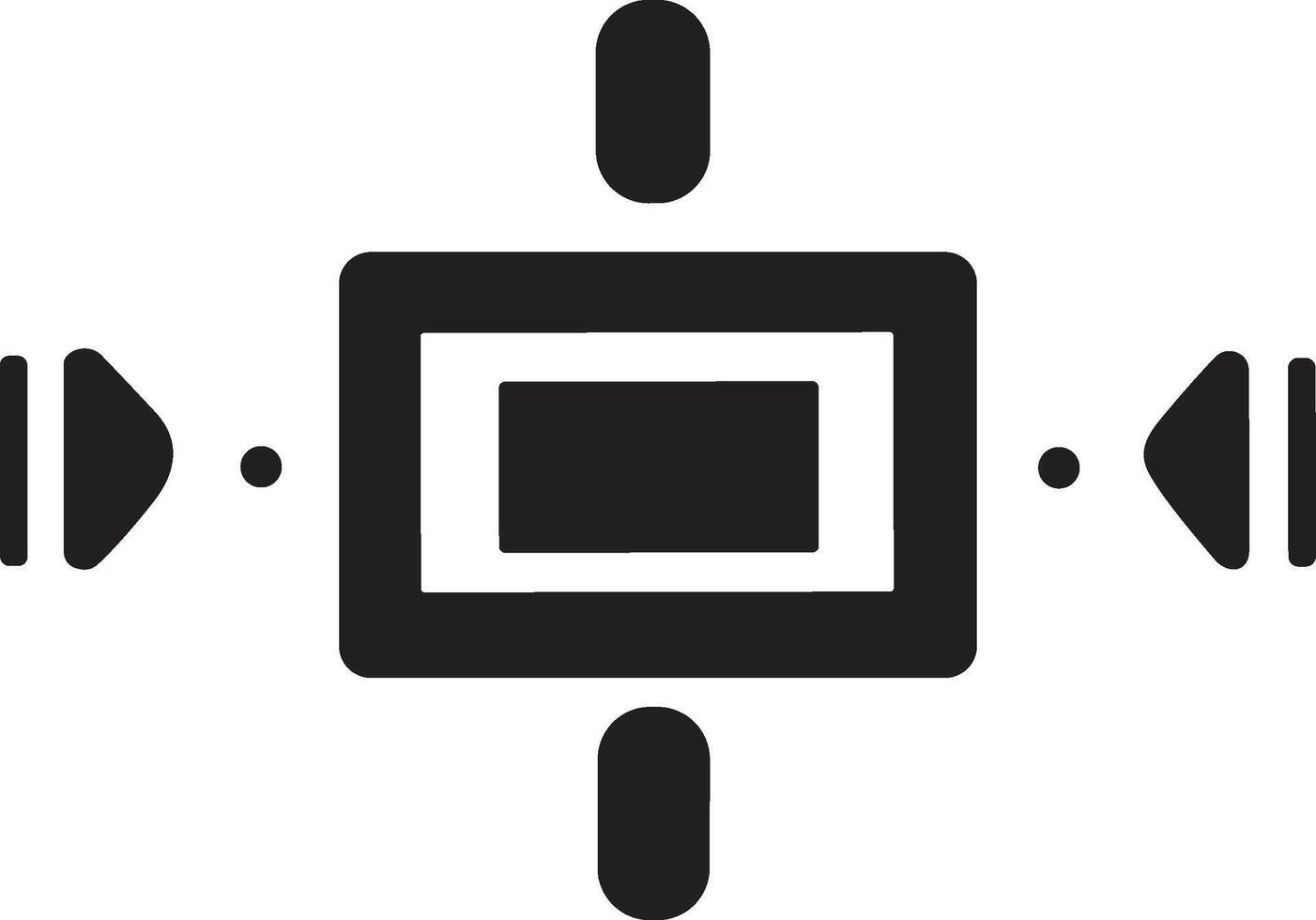 security camera logo in modern minimal vector